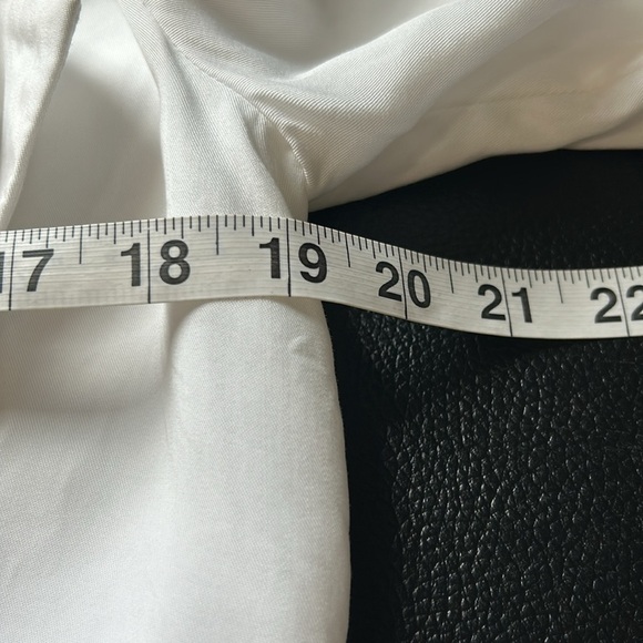 CAROLINE CONSTAS Ruffle Blazer Dress Split Ruffle Sleeve White Revolve Sz XS - Picture 14 of 16